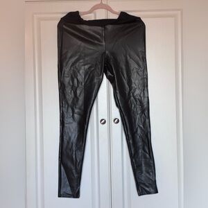 Faux leather leggings
